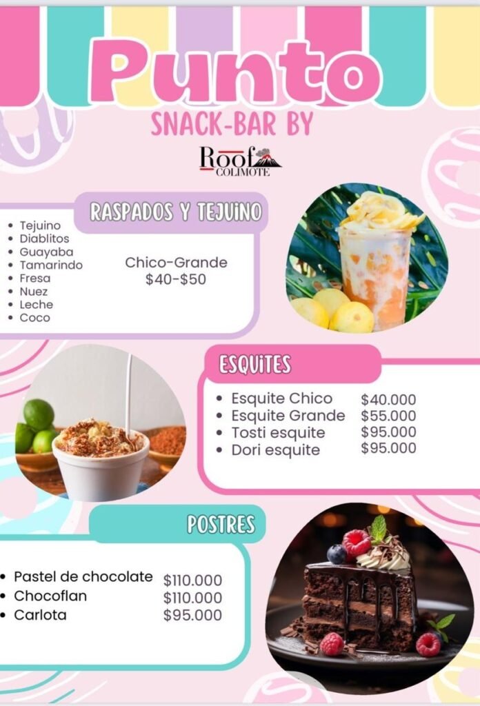 Menu bebidas 1