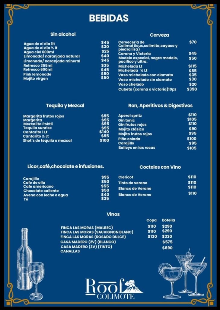 Menu bebidas 2
